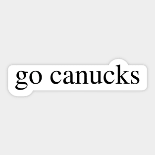 go canucks Sticker